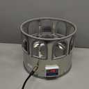 Heated Chicken Waterer - 5 Gallon Metal Base With Temperature Indicator for Winter - For Chickens, Ducks, Pigeons (Does Not Contain Buckets)