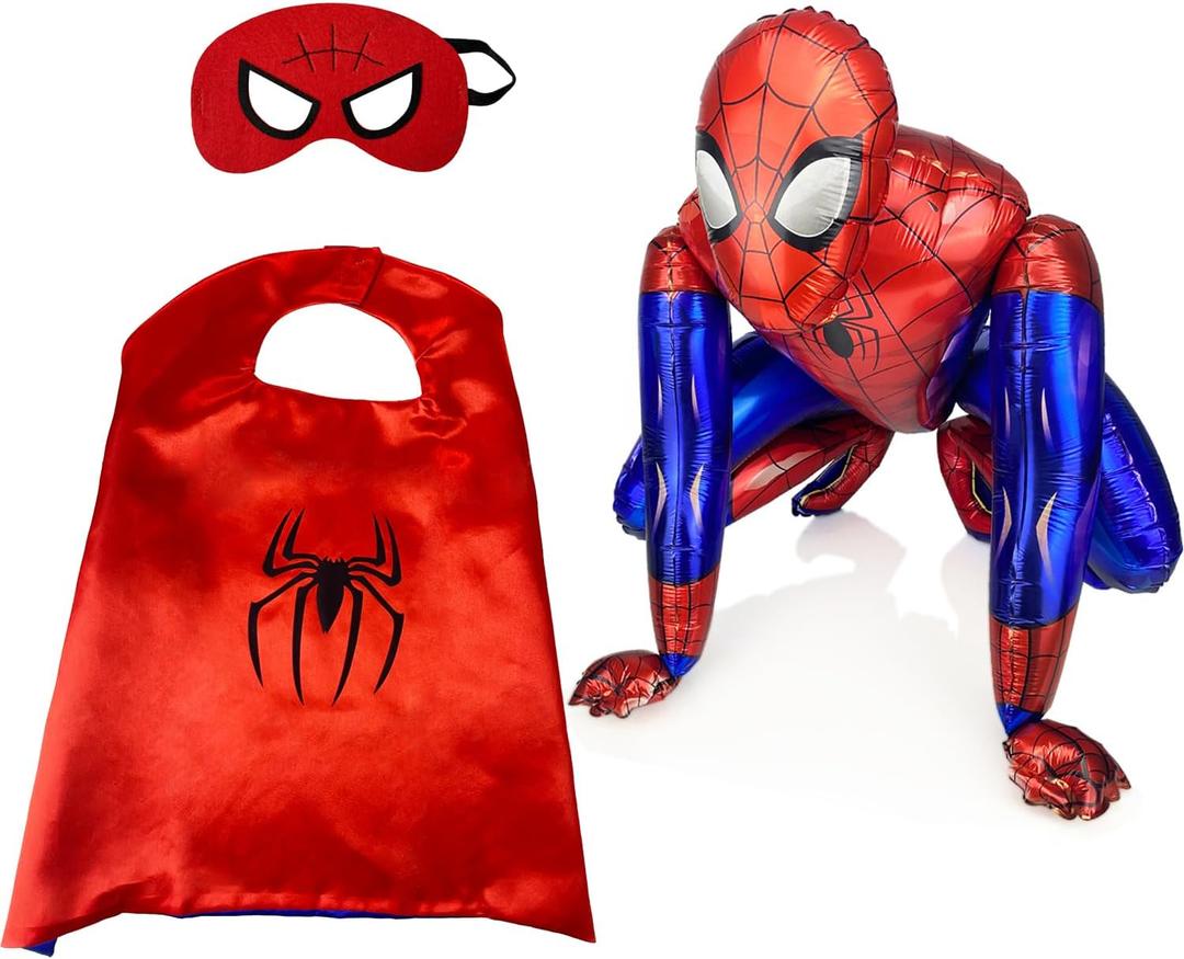 medium-sized Foil Mylar Balloons & Gliding Jumbo Balloons - Multicolor Party Decorations for Birthdays, Anniversaries, Superhero Theme Events