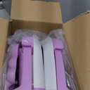 Collapsible Baby Bathtub for Infants to Toddler with Real-time Temp Monitor+Floating Cushion, Foldable Baby Bath Tub Set Applicable 0-36 Month, Portable Travel Bathtub for Newborns Girl (Purple)