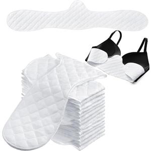 Cotton Bra Liners 3 Layer Reusable Boob Towel Under Breast Sweat Absorber Pads for Woman