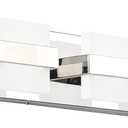 SOLFART 5 Lights Chrome Bathroom Vanity Light Modern LED Bathroom Light Fixtures Over Mirror Vaniy Light 34 inch White Light Dimmable