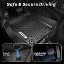 OEDRO Floor Mats Fit for 2018-2025 2026 Jeep Wrangler JL Unlimited 4-Door W/O Subwoofer (Not Fit for JK & 4XE), Custom Fit TPE All Weather Car Mats Full Set, 1st and 2nd Row & Cargo Liner, Black