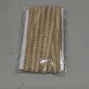 PH PandaHall 12m/13 Yards Polyester Braided Lace Trim, 15mm/0.6 inch Woven Braid Trim Sewing Centipede Lace Ribbon Decorative Gimp Trim for Curtain Upholstery Home Decoration Handicraft (Tan)