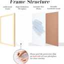 wyooxoo 20x20 Poster Frame Picture Frame Natural Solid Wood with Plexiglass Gallery Wall Frame for Photos, Artworks, Posters (20x20 (1 Pack), Natural)