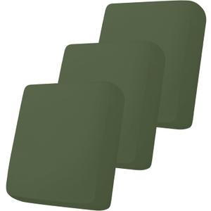 Smiry Printed Couch Cushion Covers, Stretch Soft Couch Covers for Sofa, Washable Non-Slip Sofa Slipcover Furniture Protector for Indoor and Outdoor (3 Pack, Bronze Green)