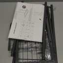 LINZINAR Plant Stand Indoor Outdoor Metal 4 Tier 5 Potted Multiple Flower Pot Holder ShelfPlanter Display Shelving Unit for Patio Garden Corner Balcony Living Room (Dark Grey)