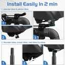 Noseless Bike Seat Cushion for Men & Women - Extra Padding & Comfort Wide Bicycle Seat, Oversized Comfortable Saddle for Peloton Bikes, Exercise Bikes, Electric Bikes, Cruiser Bikes