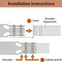 Leaf Blower Air Booster, Leaf Blowers Attachment Compatible with Lb615/765, Universal Blade Blowers Air Booster Attachment for 2-4 Inch Circular Nozzle Blow Pipes(Medium, Orange)