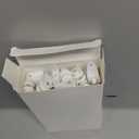 Jetec 120 Pcs Curtain Track Sets Ceiling Mount Curtain Track Hooks and Rollers Metal Shower S Hooks Straight Curved Rollers