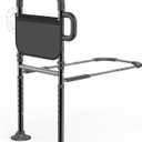 Bed Rails for Elderly Adults Safety, ASTM Approved Adjustable Bed Assist Rail for Seniors, Non-Slip Ergonomic Handle, 400lb Weight Capacity, Storage Pocket & Fixing Strap, Fits Twin/Full/Queen/King