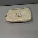 Personalized Anniversary Wife Birthday Gifts from Husband,Mothers Day Gifts for Women,Waist Packs Initial White R,Cream Bag