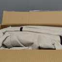 Road Comforts Full Set Car Seat Covers Front Rear Seat Cover Low Back, Flax Seat Protector, Airbag Compatible, Universal Fits for Most Cars, Truck, SUV, Vans Beige