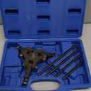 Harmonic Balancer Puller Remove Extractor Kit Set, Adjustable 3-Jaw Puller for Removing Harmonic Damper Pulley Compatible with Chevy GM Chrysler ect.