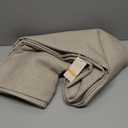 BALCONY & FALCON Rectangle Tablecloth Washable Wrinkle Resistant and Water Proof Table Cloth Decorative Linen Fabric Tablecloths for Dining Parties Kitchen Wedding and Outdoor Use (Taupe Gray, 57x118)