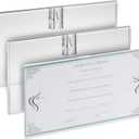 Stockroom Plus Clear Acrylic Business License Frame Holder for Cosmetology and Documents - 3 Pack Document Holder