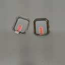 Misxi 2 Pack Tempered Glass Case Compatible for Apple Watch SE 3 (2025) SE 2 SE Series 6 Series 5 Series 4 44mm, Hard PC Screen Protector Overall Protection Cover for iWatch, 1 Gold + 1 Transparent