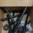 Livabber Industrial Pipe Clothes Rack, Heavy Duty Detachable Iron Garment Rack Wall Mounted, Rustic Saving Space Clothes Bar Multi-Purpose Hanging Rod for Bedroom, Closet, 2 Tier, Black (82 Inch)