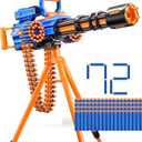 X-Shot Insanity Motorized Rage Fire by ZURU 72 Darts, Air Pocket Technology Darts, Dart Storage, Blasting Power, Auto Feeding Belt, Tripod & Scope, Outdoor Toy for Boys, Girls, Teens, Adults