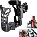 KEWIG Bicycle Water Bottle Holder for Bike & Motorcycle, Adjustable Bike Water Bottle Cages Fit for Diameter 2'' - 3'' Cup, Compatible for Handlebars or Tubes 20mm to 35mm in Diameter