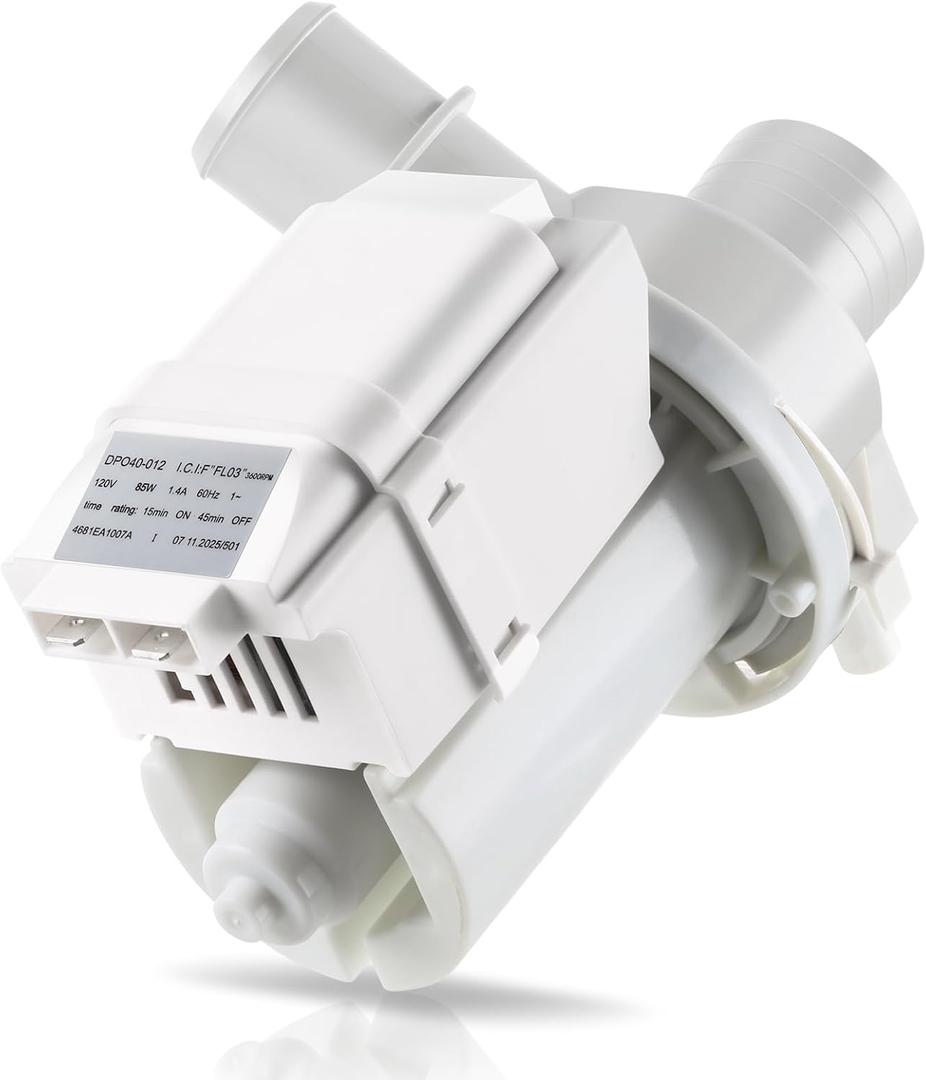 DP040-012 4681EA1007A Drain Pump (OEM), Compatible with LG Washer, Kenmore, GE washer drain pump, Replace 5859EA1004F 5859EA1004P 5859EA1004G WH23X10020, Fits for WT1101CW WT1201CV WT1201CW WT4870CW
