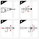2 x HASWARE Toggle Bolt Zinc Plated Steel and Wing Nut for Hanging Heavy Items on Drywall 3/16 Multi (12 Pack)
