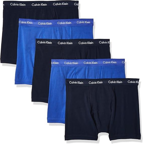 Calvin Klein Men's Cotton Stretch 5-Pack Boxer Brief, 5 Large. M