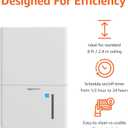 Amazon Basics 50-Pint Large Dehumidifier with Pump, New Energy Star Certified, Humidity Control, Auto-Defrost, Timer, Overflow Protection for Rooms up to 4000 SFT, White