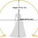 Wokceer Round Backdrop Stand 8FT Gold Wedding Arch Metal Circle Balloon Arch Stand for Birthday Party Wedding Bridal Shower Anniversary Ceremony