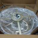 20" Boho Fandelier Ceiling Fans with Lights, Fabric Chandelier Ceiling Fan with Light Remote Control, Caged with 6 Speeds for Living Room, Bedroom, Nursery.