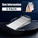 8PCS Metal Wedge Shims Triangle Flange Wedge Steel Wedges for Welding Silver Metal Flange Wedge Pipe Fitting Welding Tool 4.7 x 2.4 x 0.79 inch Steel Wedge Set