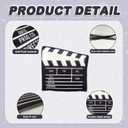 Christmas Tree Topper, 9.2 * 9.8inch Film Clapper Festive Decorations,Large Indoor and Outdoor Christmas Decorations,Santa Hat Tree Topper Christmas Halloween Family Party Ornament