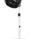Hooded Hair Dryer, Professional Hood Dryer on Wheels, Sit Under Dryer, Standing Hair Dryer, White