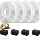 8 Pcs Cat Fountain Replacement Filters 4 Pack Cat Water Fountain Replacement Filters with 4 Pack Pre-Filter Sponges, Pet Fountain Filter Fit for 95oz/2.8L Automatic Pet Fountain Cat Water Fountain