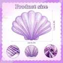 Mermaid Party Decoration 59 x 79 Inch Large Seashell Rug Under the Sea Decor Floor Mat Decorative Area Rug for Mermaid Birthday Decoration Ocean Theme Photo Prop Backdrop Beach Wedding Party Packs
