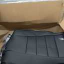 EKR Tacoma Car Seat Covers Custom Fit for Toyota Tacoma (Petrol) 2024 2025 2026 DoubleCab/CrewCab SR/SR5/TRD Sport/TRD Off-Road/Limited -Truck Seat Covers Full Set,Faux Leather(Black)