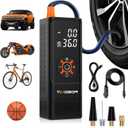 Tire Inflator Portable Air Compressor for Car/SUV, Timobor 60s Air Pump For Car Tires with Frosted Digital Tire Pressure Gauge, 150PSI Air Pump for Ball, E-Bicycle, Motorcycle, Car, etc(Orange)