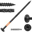 #14 x 8 Wood Structural Lag Screws 54Pcs Star Drive Decking Screws, Rust Resistant Timber Screws for Timber/Log/Landscaping Wood