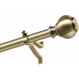 Antique Bronze Window Curtain Rods 72to 144 Inch, Adjustable Curtain Rod,Heavy Duty Window Rods,Thicken Sturdy Drapery Rods,Single Telescoping Decorative Curtain Rod for Window