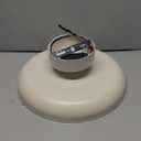 BISAMIYA Modern LED Ceiling Light, Brass Accent 12.6 Inch Semi Flush Mount Ceiling Light, Adjustable Angle Light Fixture, 3000K/Warm White/18W, for Hallway, Entryway, Kitchen (Cream)