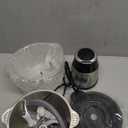 GANIZA Food Processors, Electric Food Chopper with Meat Grinder & Vegetable Chopper - 2 Bowls (8 Cup+8 Cup) with Powerful 450W Copper Motor - Includes 2 Sets of Bi-Level Blades for Fruits/Meat/Nuts (Black)