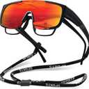 Fit Over Glasses Sunglasses for Men Polarized Sun Glasses Sports Wrap for Driving Cycling Running UV400 Protection