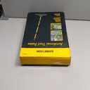 Artificial Turf Rake with Steel Telescopic Handle, 32 to 55 Inch 3 Piece-Pole Easy Storage Design, Garden Hand Boom Rake for Artificial Grass, Carpet Pet Hair, Lawn Leaves and Debris Remove, Yellow