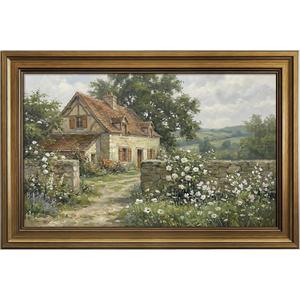 HISPACE Vintage Framed Wall Art for Living Room,16x24 Inch Cottage Garden Nature Wall Decor Paintings,Canvas Prints Aesthetic Home Decor for Living Room Bedroom Bathroom 16x24 inch