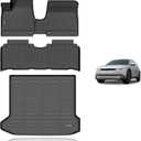 KELCSEECS Floor Mats & Cargo Liner Custom for 2022-2024 Hyundai Ioniq 5 Unmovable Center Console (Fixed Center Console) Automotive All Weather Cargo Mat Floor Liners IONIQ 5 Trunk Mat Accessories