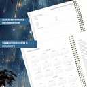Planner 2026-2027 - Planner Weekly and Monthly 2026-2027, Academic Planner 26-27, July 2026 - June 2027, 8.5" x 11", 26-27 Calendar Planner with Colourful Tabs, Inner Pocket, Premium Paper, Twin-wire Binding - Galaxy