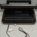 95kpa Vacuum Sealer Machine,Commercial Full Automatic Food Sealer,Powerful Sealing System with Double Heat Seal,Bags Storage, Easy-Lock Handle,Build-in Cutter,1 Bag Rolls and 10 pcs Pre-cut Bags (Black)