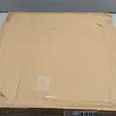 Large Square Ottoman Tray Wood Decorative Tray for Coffee Table Living Room Acacia Serving Trays with Gold Handles, 20" x 20" x 2"