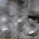 Haull 8 Pcs Large Disco Ball Set Silver Mirror Disco Reflective Ball with Hanging Ring Party Ornament Decoration for Stage Club Ballroom Dance Hall Wedding Prom Props(8'', 6'')