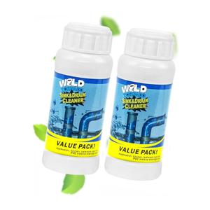 Drain Cleaner Powder, Powerful Pipeline Dredging Agent, Kitchen Unblocker, Sink and Drain Cleaner Powder for Kitchen Toilet 2Pcs, Expiry: 2028.7.24