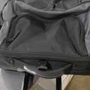 Amazon Basics 35-inch Large Rolling Duffle Bag with Wheels and Handle, Travel Duffle Bag with Durable Ripstop Polyester Material, 2 Layers of Space, Multiple Interior and Exterior Pockets, Black